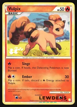 Vulpix - 87/123 - Common - HeartGold SoulSilver - Pokemon Card - 1 - Image 1