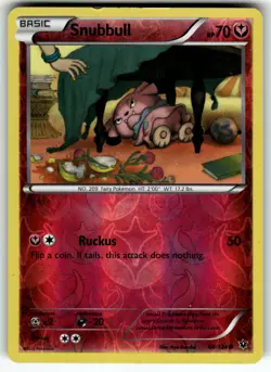 Snubbull 68/124 XY - Fates Collide LP Pokemon Card TCG - Image 1