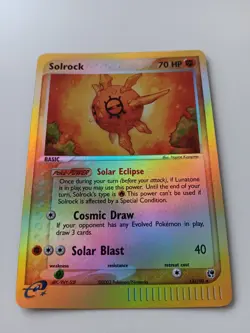 Solrock 13/100 Reverse Holo Card (Sandstorm) - Rare - 2003 - Pokemon Card - Image 1