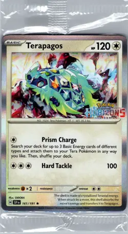 Sealed - Terapagos - 161/191 Horizons Stamp - Pokemon Card - Image 1