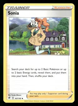Sonia 167/192 Swsh02: Rebel Clash Uncommon Pokemon Card - Image 1