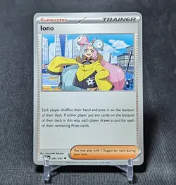 Iono Regular Uncommon Supporter 2024 Paldean Fates Pokemon TCG Card 080/091 - Image 1
