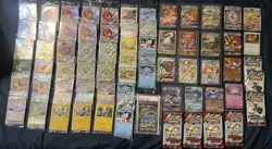 Huge Pokemon card sealed promo collection graded card full arts lot of 70 - Image 1