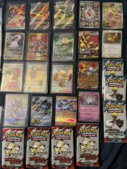Huge Pokemon card sealed promo collection graded card full arts lot of 70 - Image 2
