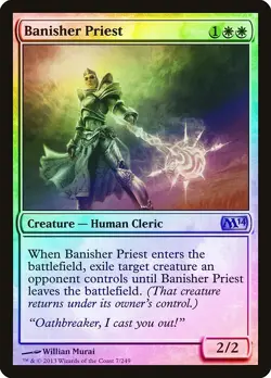 Banisher Priest FOIL Magic 2014 / M14 NM White Uncommon MAGIC CARD ABUGames - Image 1