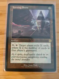 MTG Keening Stone (Retro Frame) The Brothers' War M/NM Free UK P&P - Image 1