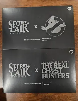 2pk- MTG Secret Lair Ghostbusters Rainbow Foil Edition Sealed- Slimer & Real - Image 1