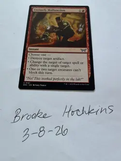 Magic The Gathering Untimely Malfunction Duskmourn: House of Horror Regular - Image 1