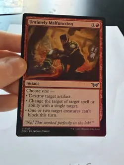Magic The Gathering Untimely Malfunction Duskmourn: House of Horror Regular - Image 2