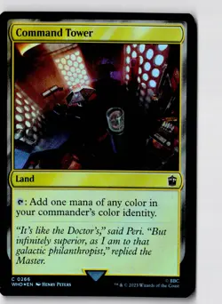 Command Tower 266 Universes Beyond: Doctor Who Magic: The Gathering Foil LP - Image 1