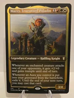 Mazzy, Truesword Paladin (Foil Etched) MTG Commander Legends Battle for Baldur's - Image 1