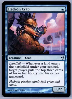 Hedron Crab U Zendikar 47 LP - MTG - Image 1