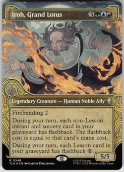 MTG Iroh Grand Lotus Showcase Foil NM Avatar: The Last Airbender Magic 349 - Image 1