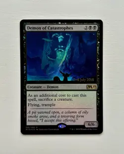 MTG: Demon Of Catastrophes - Foil Prerelease Promo - Core set 2019 - Image 1