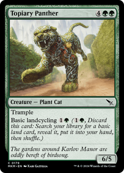 Topiary Panther [Murders at Karlov Manor] Magic MTG - Image 1