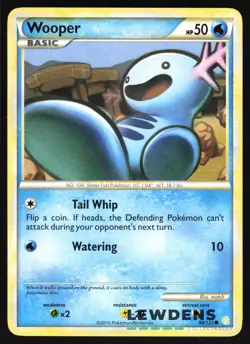 Wooper - 88/123 - Common - HeartGold SoulSilver - Pokemon Card - 1 - Image 1