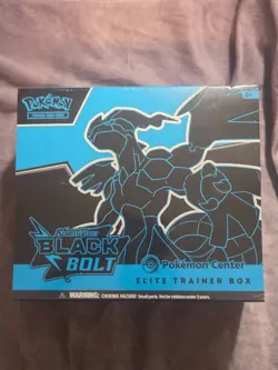 SEALED Pokemon Center Exclusive Black Bolt BB ETB Elite Trainer Box - Image 1