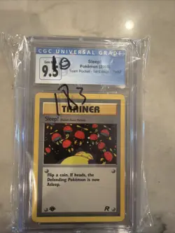 2000 Pokemon 1st Edition Team Rocket Sleep! #79/82 CGC MINT 9.5 - Image 2