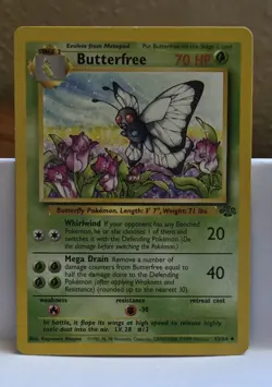POKEMON Butterfree 33/64 Jungle Set Unlimited Uncommon, NM Condition - Image 1
