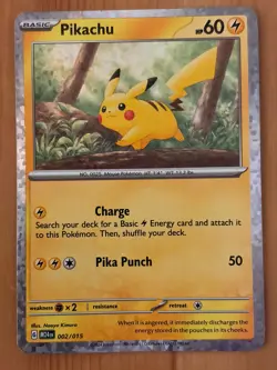 Pikachu 002/015 Holo LP - McDonald's Dragon Discovery 2024 - Pokemon TCG - Image 1