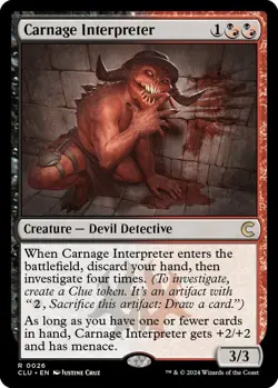 MTG - Carnage Interpreter - CLU 0025 - Ravnica: Clue Edition - Rare - Magic - Image 1