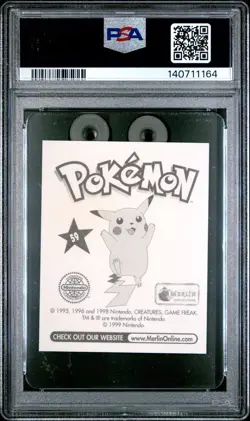 1999 Merlin Pokemon Arcanine #59 PSA 9 - Image 2