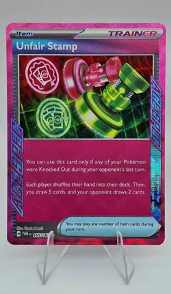 Unfair Stamp 165/167 Twilight Masquerade TWM -Near Mint- Pokemon TCG - Image 1