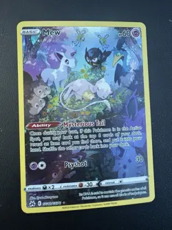 POKEMON TCG MEW GG10/GG70 SWSH CROWN ZENITH GALARIAN GALLERY!! - Image 1