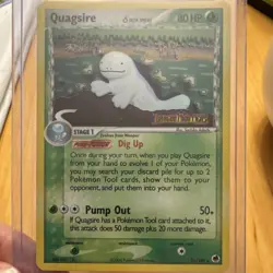 Pokemon TCG Quagsire Dragon Frontiers 21/101 Reverse Holo Rare 80HP English - Image 1