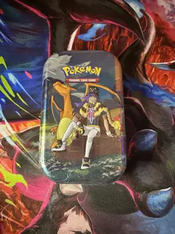 Pokemon TCG Crown Zenith Leon And Charizard Mini Tin Factory Sealed - Image 1
