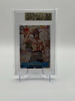 Bandai One Piece Portgas.D.Ace OP13-119 Alt Art Secret Rare BGS 9.5 - Image 1