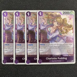4X Charlotte Pudding | OP12-071 NM | Rare | One Piece TCG Playset - Image 1