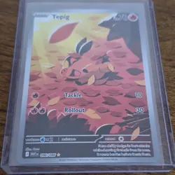 Pokemon Tepig 096/086 Sv: White Flare Illustration Rare Basic Holo Card 2025 - Image 1
