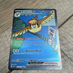Pokemon Pidgeot EX Special Illustration Rare Holo Card 280 HP SV03 225/197 - Image 1