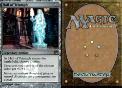 hall of Triumph EX Game Day Promo Mtg Magic Commander - Image 1