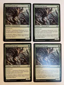 4x Mtg Eldritch Moon Gnarlwood Dryad NM Magic Karte Magic The Gathering - Image 1