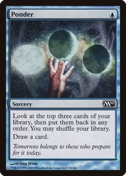 MTG Ponder – Magic 2010 – Non-Foil – Sorcery – English - Image 1