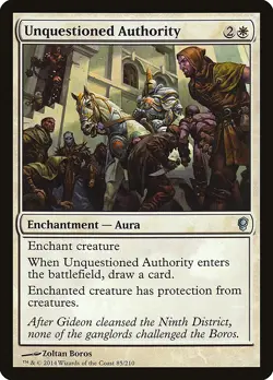 Unquestioned Authority Conspiracy PLD White Uncommon MAGIC MTG CARD ABUGames - Image 1