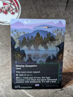 MTG Hissing Quagmire, Borderless Poster, #0064, EOE, Pack Fresh NM, Rare Land - Image 1