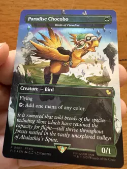 MTG | Paradise Chocobo - Birds of Paradise (Borderless) Final Fantasy 0483 FOIL - Image 1