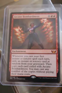 MTG 1x Arcane Bombardment Streets of New Capenna card Magic - Image 1