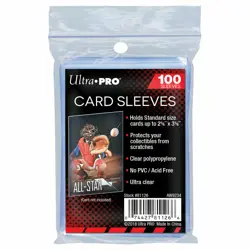 100 x Ultra Pro Soft Trading Card Sleeves Clear Penny Protector Pack Pokemon MTG - Image 1
