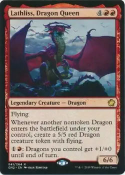 1x LATHLISS, DRAGON QUEEN - M19/Games Night/List/Jump MTG - Magic the Gathering - Image 2