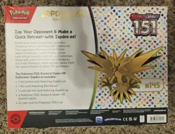 Pokemon TCG Scarlet & Violet 151 Factory Sealed Zapdos Ex Collection Box - Image 2