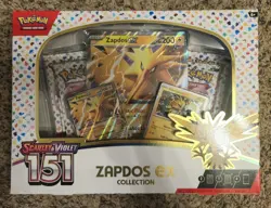 Pokemon TCG Scarlet & Violet 151 Factory Sealed Zapdos Ex Collection Box - Image 3