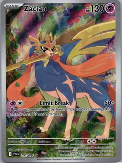 Zacian 100/094 ME02: Phantasmal Flames Pokemon TCG Illustration Rare NM - Image 1