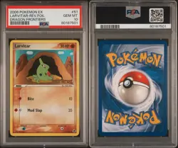 Pokemon Larvitar 51/101 EX Dragon Frontiers Reverse Holo PSA 10 2006 - Image 3
