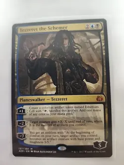 MTG Tezzeret the Schemer - Aether Revolt NM Regular Magic The Gathering - Image 1
