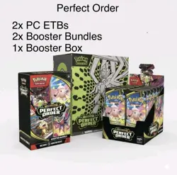 [PRESALE] Pokemon Center Perfect Order PC 2 ETB, 1Booster Box, 2 Booster Bundles - Image 1