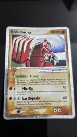 POKEMON GROUDON EX 038 NINTENDO PROMO HOLO BASIC 100HP - Image 1